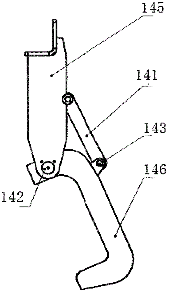 Push pressure head of garbage compression equipment