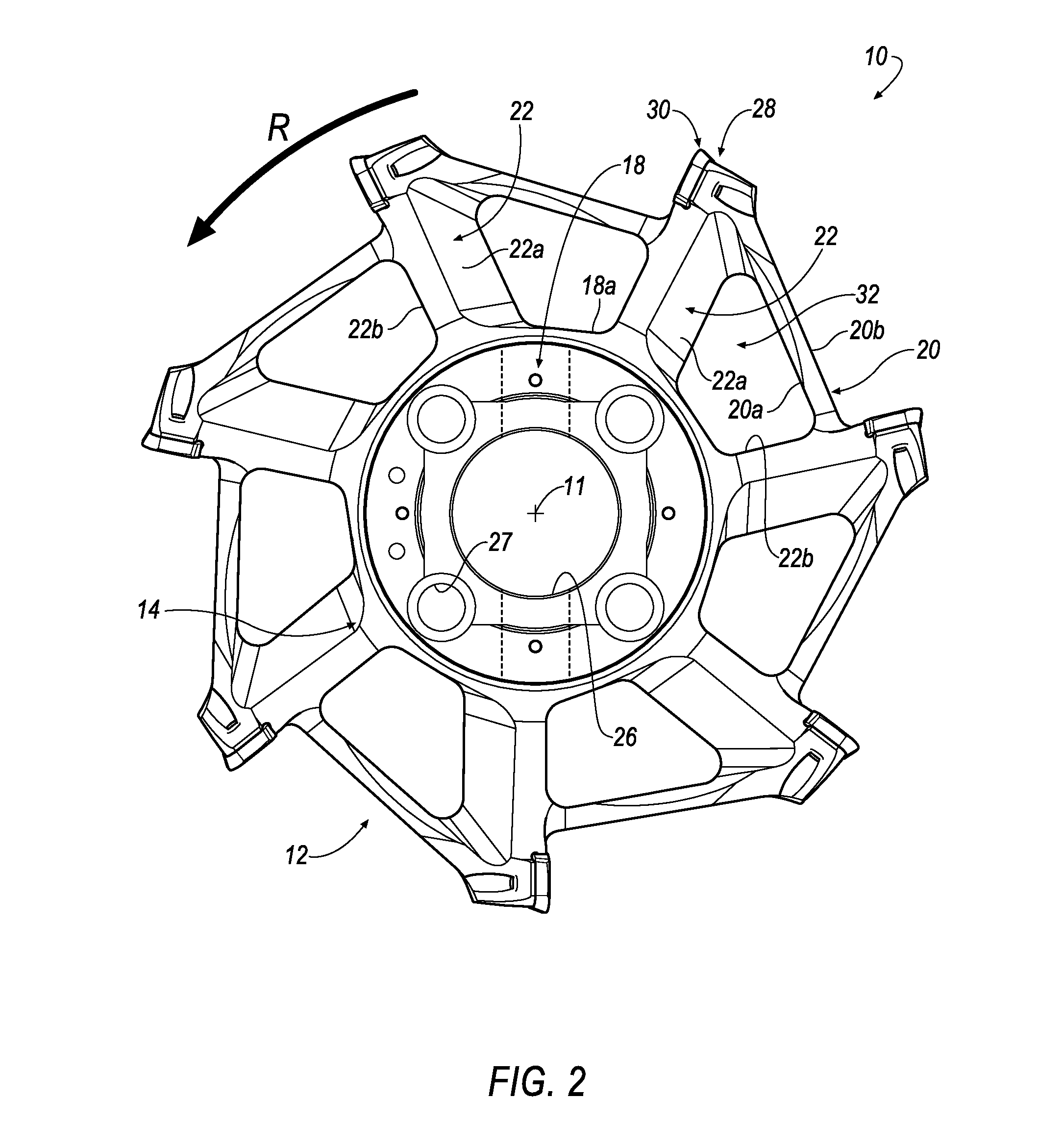 Rotary cutting tool with effective chip evacuation