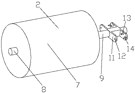 Rotation stopping type door opening and closing speed limiter