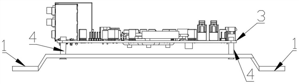 Intelligently-controlled electromagnetic type computer mainboard fixing and clamping device