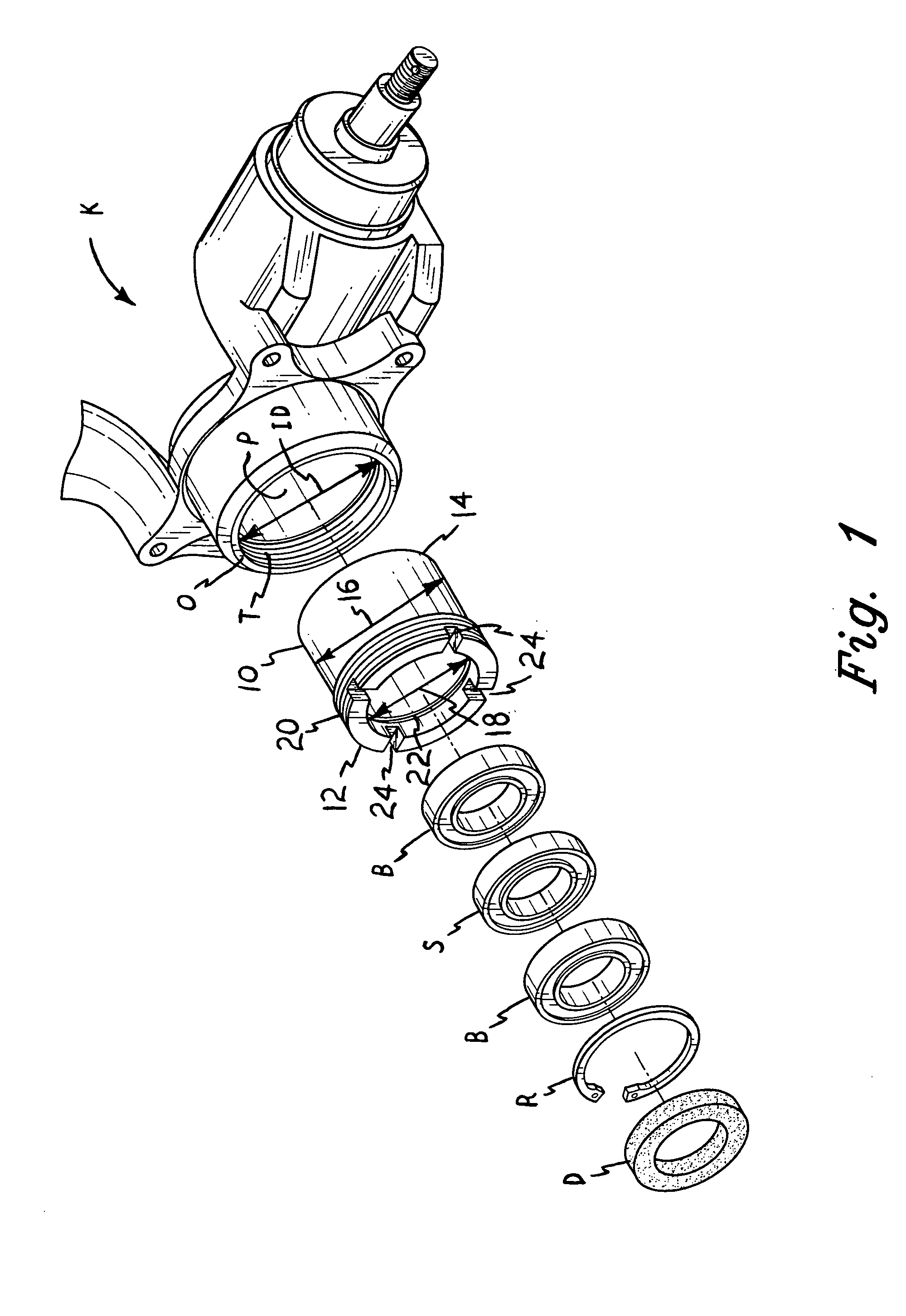 Bearing insert and service tools