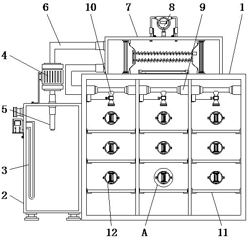 Biological breeding contrast test device facilitating regulating and controlling of basic environmental factors