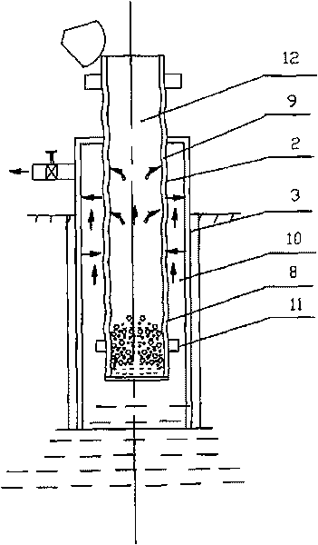 Over-long threaded heat pipe of sucker rod