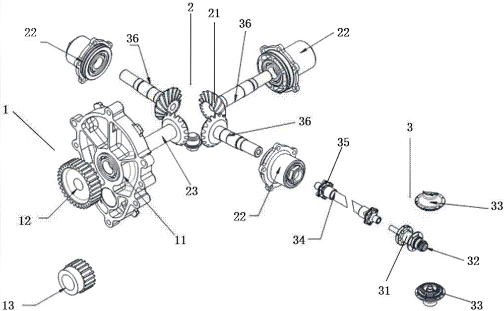 Oil-driven coaxial six-rotor unmanned aerial vehicle transmission structure