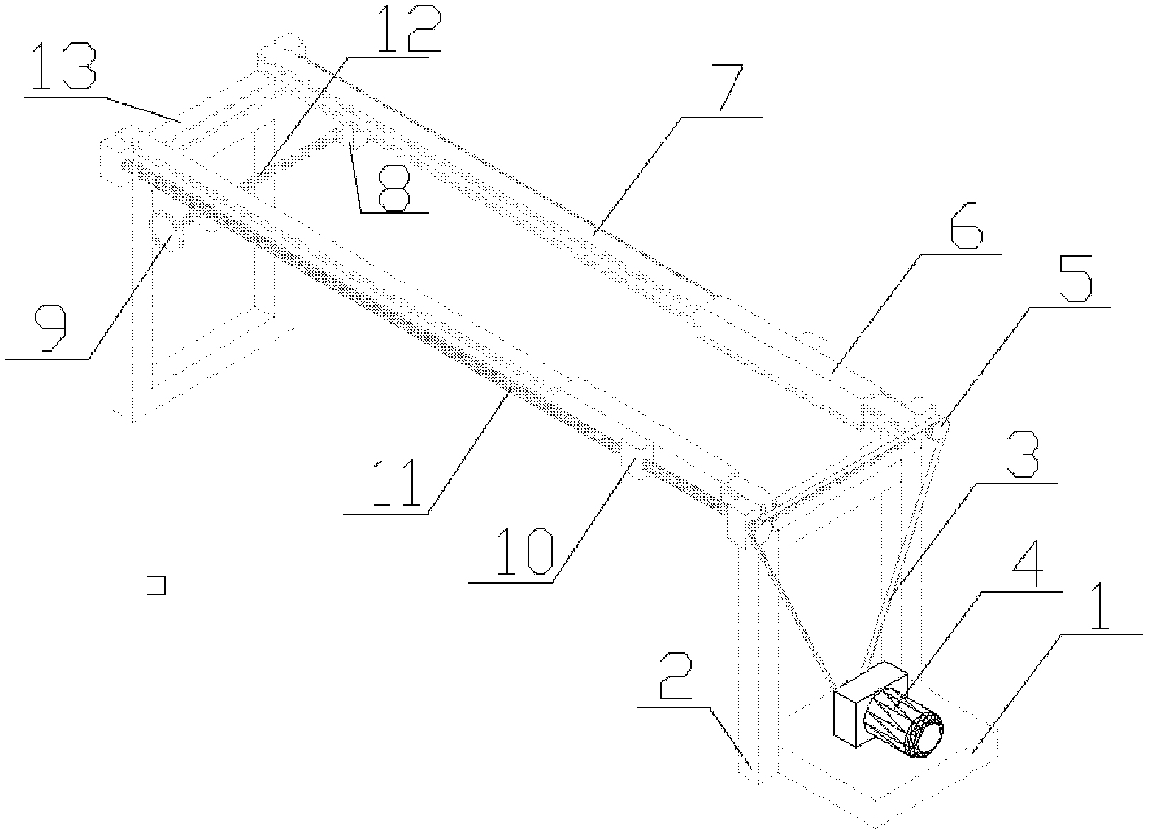 Printed circuit board (PCB) transmission system of selective crest welder capable of steadily transmitting