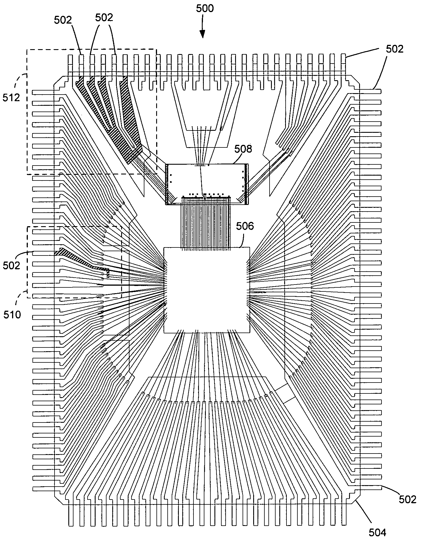 System and method for providing a power bus in a wirebond leadframe package