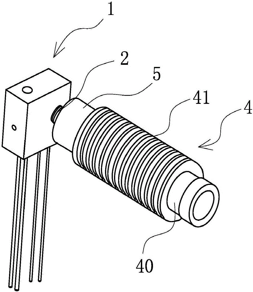 Efficient heat dissipating and blockage preventing 3D printing nozzle