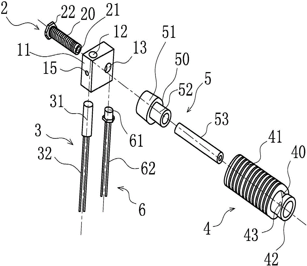 Efficient heat dissipating and blockage preventing 3D printing nozzle