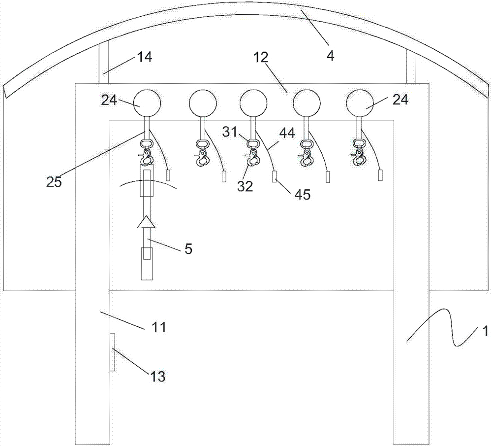 Achieving method of shared bicycle storing on sidewalk