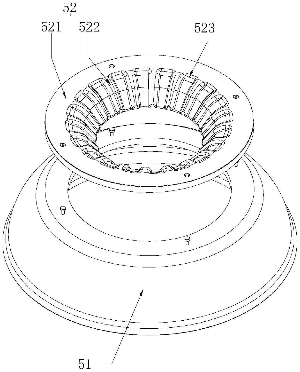 a gas stove