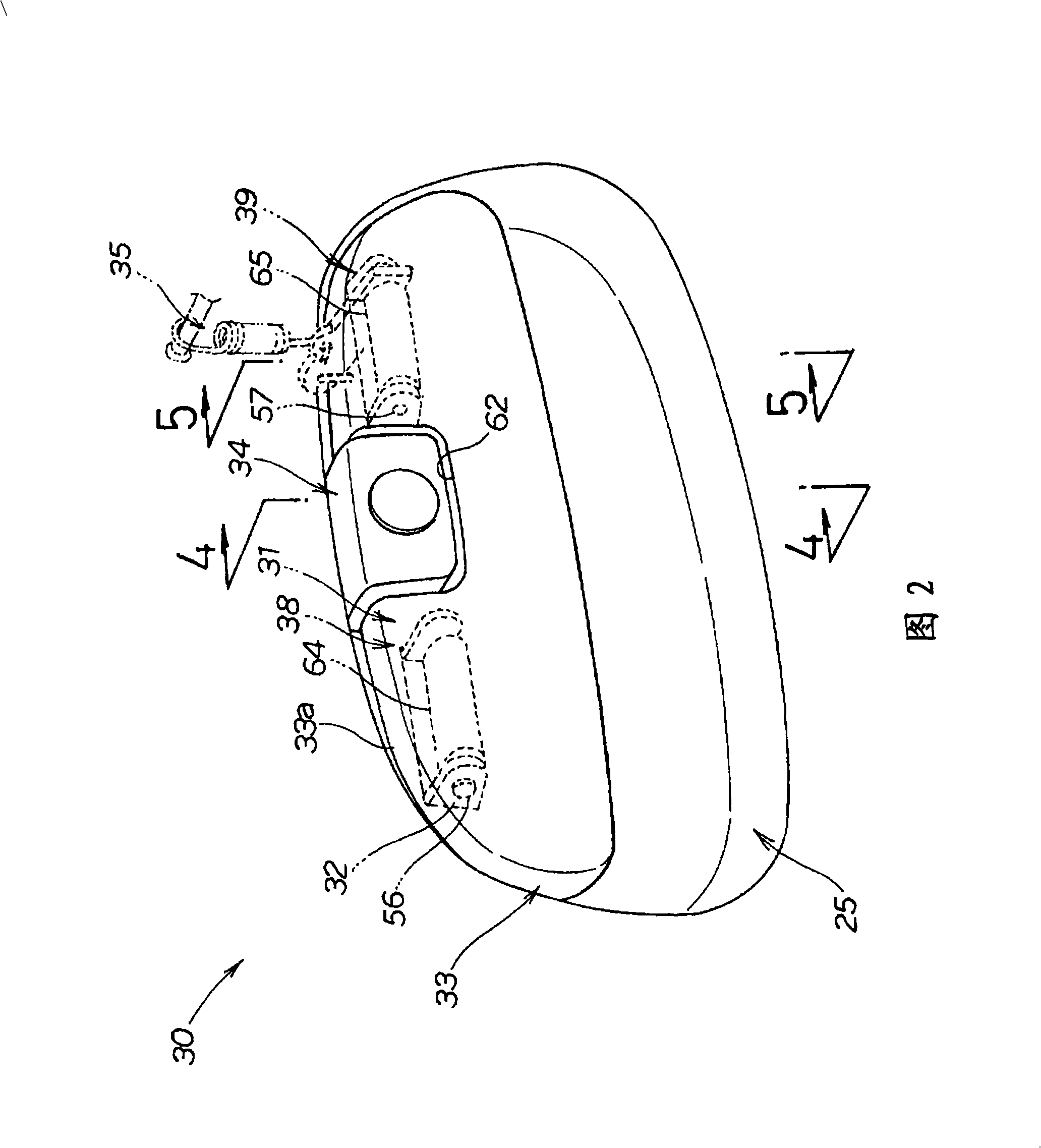 Vehicle door handle unit