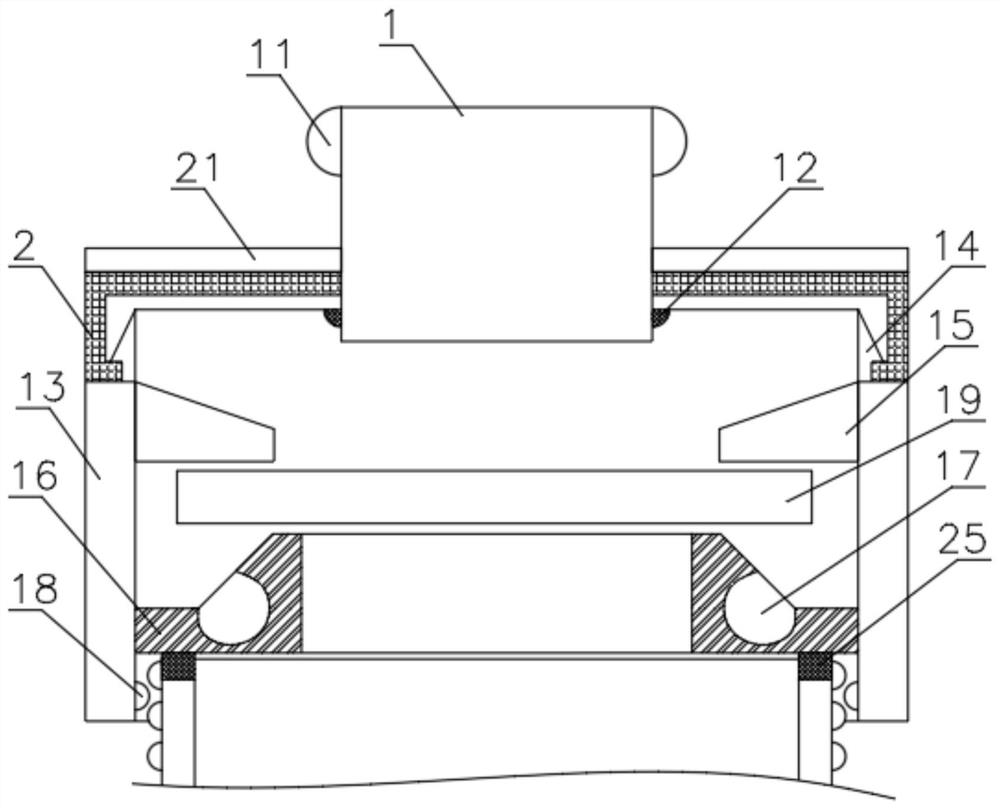 A pressure-compensated sprinkler inserted into the root zone of plants