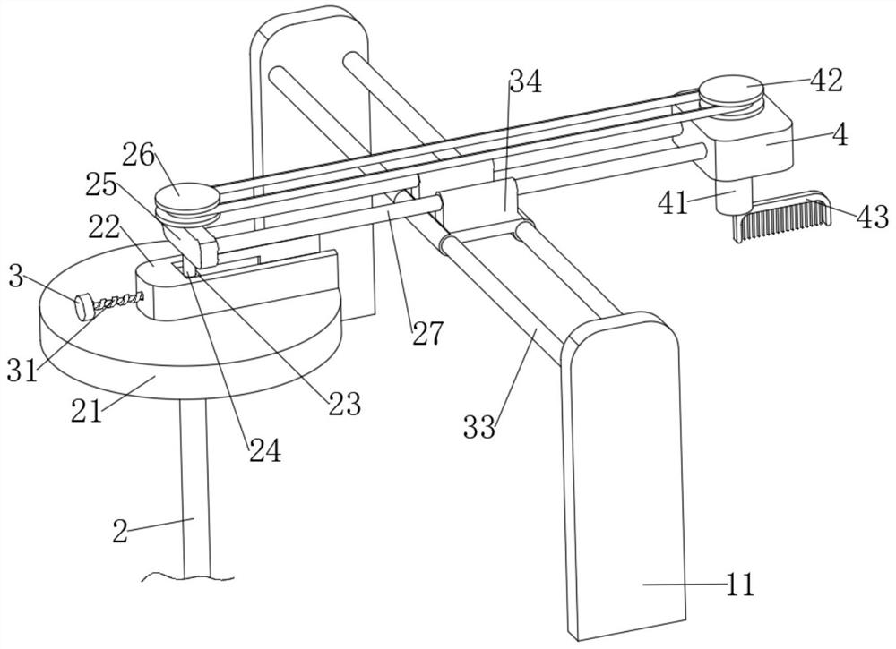 Skin preparation mechanism for neurosurgery based on medical equipment