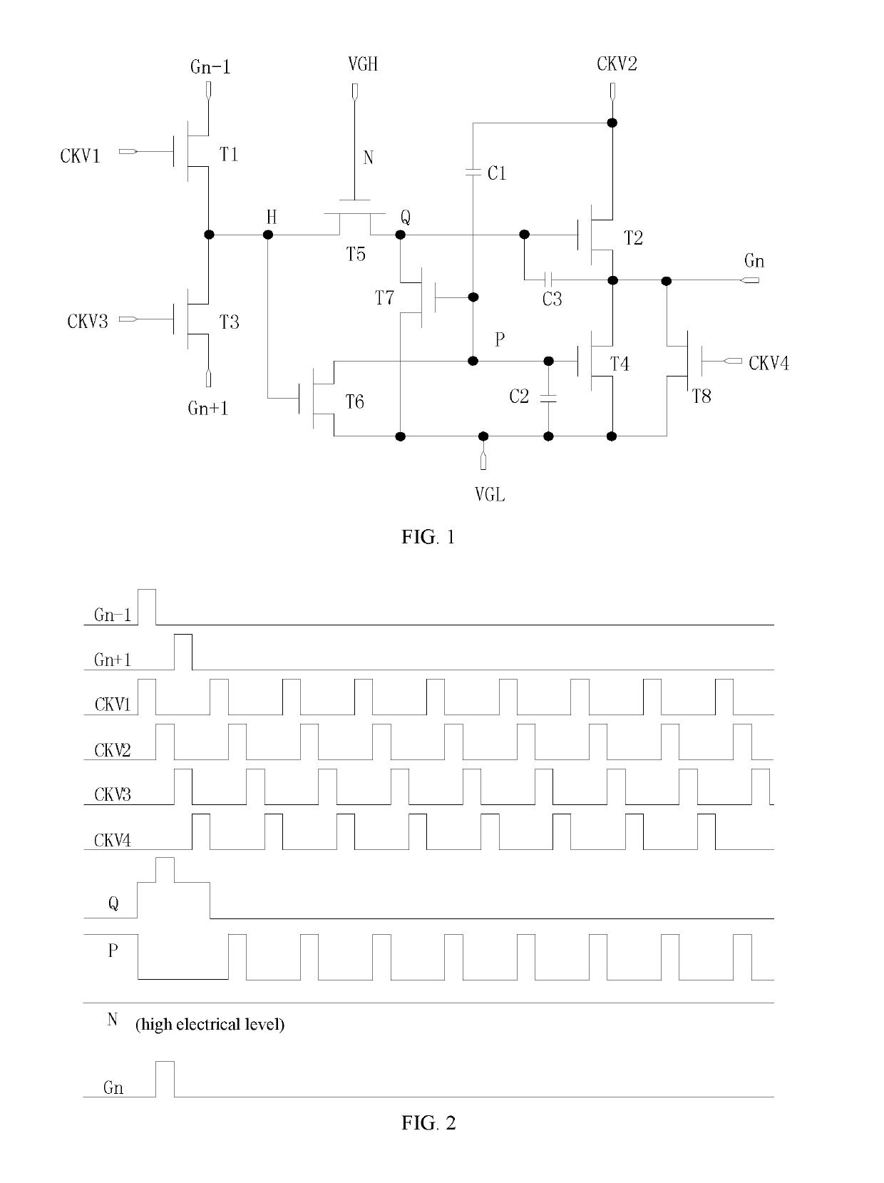 Scan driver circuit and liquid crystal display device having the circuit