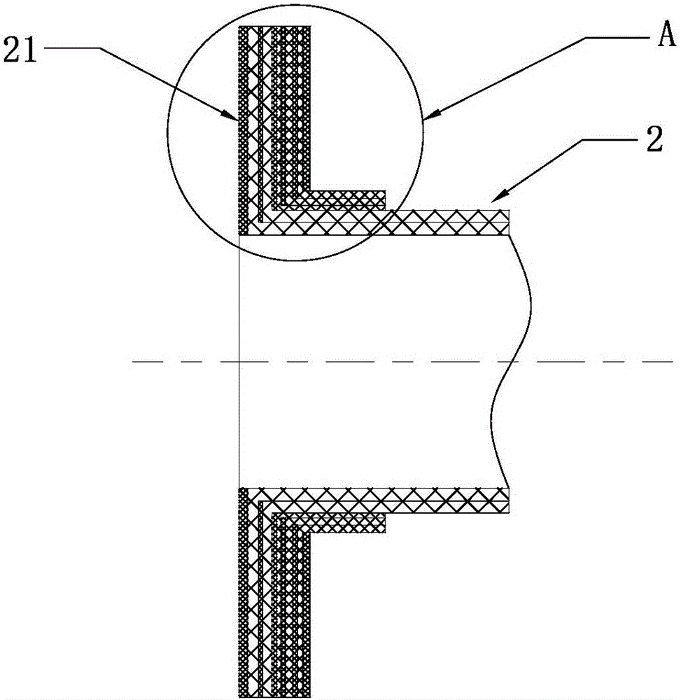 Sandwich-structure all-composite-material launching canister