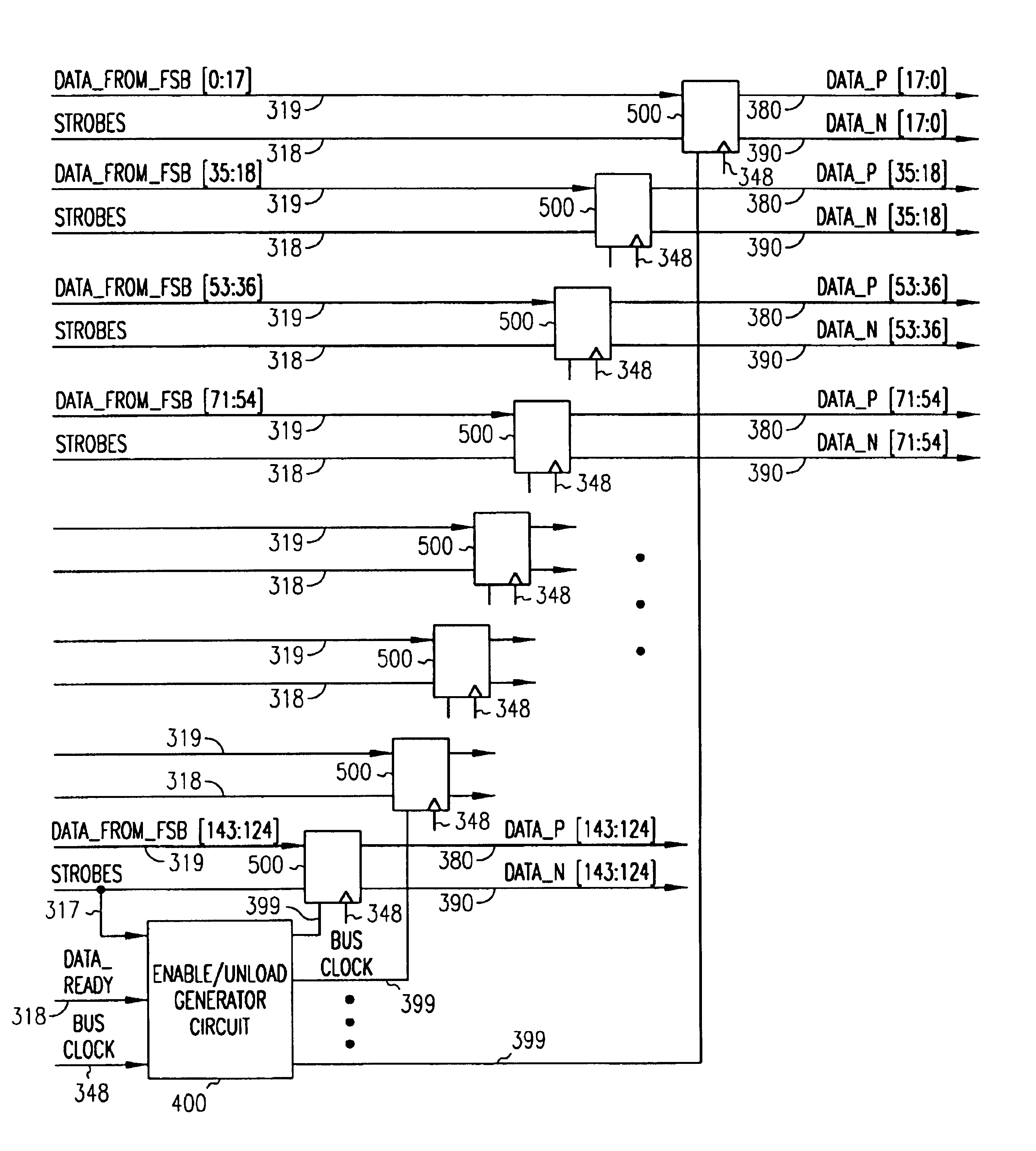 Method and circuit for reliable data capture in the presence of bus-master changeovers