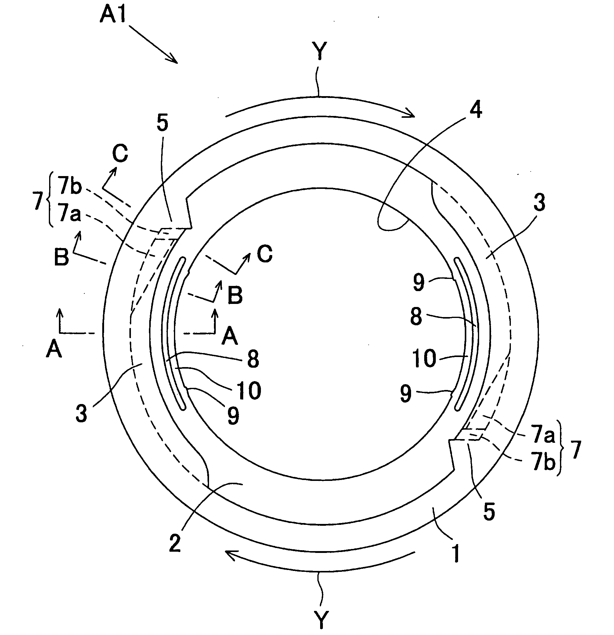 Adapter for non-circular disc