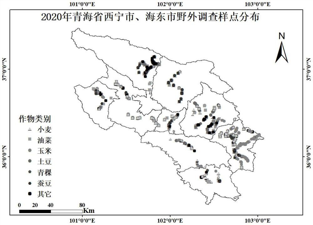 High-resolution image and machine learning-based high-altitude region crop classification and identification method