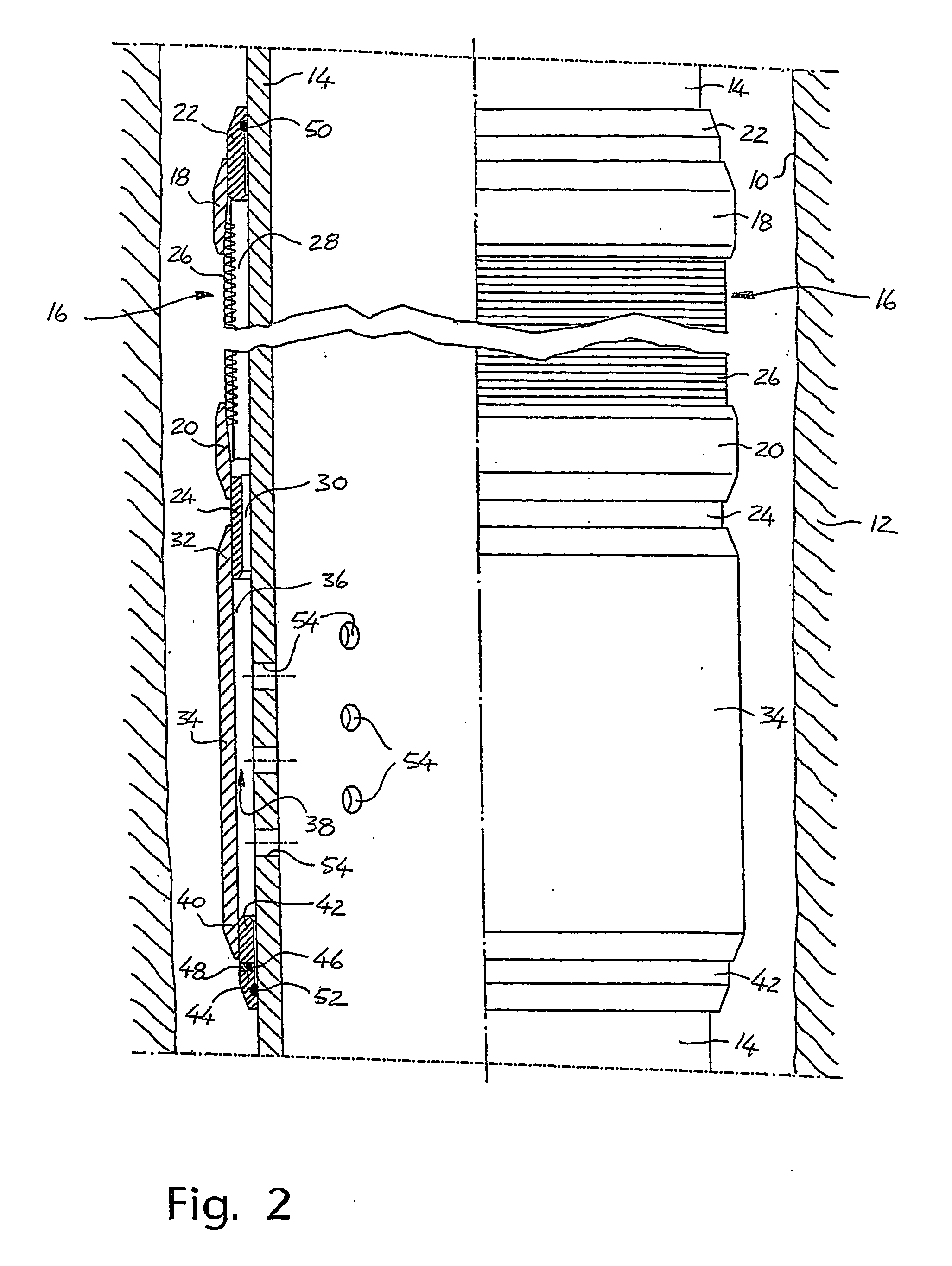 Device and a method for selective control of fluid flow between a well and surrounding rocks