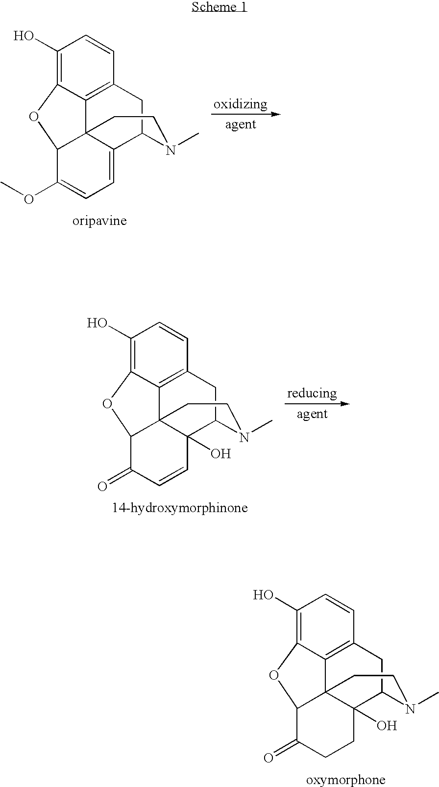 Novel Opiate Reduction Utilizing Catalytic Hydrogen Transfer Reaction