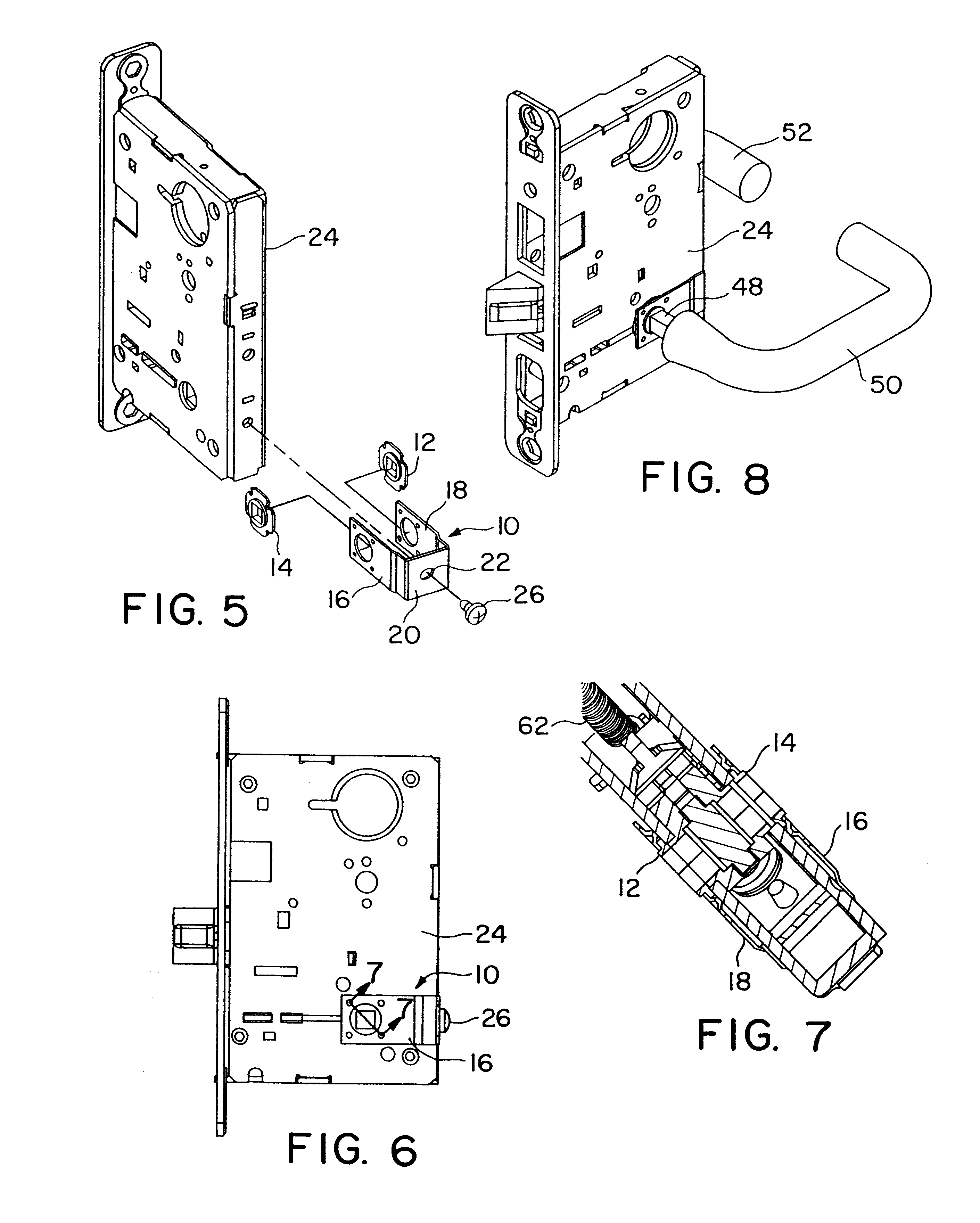 Lever handle support mechanism