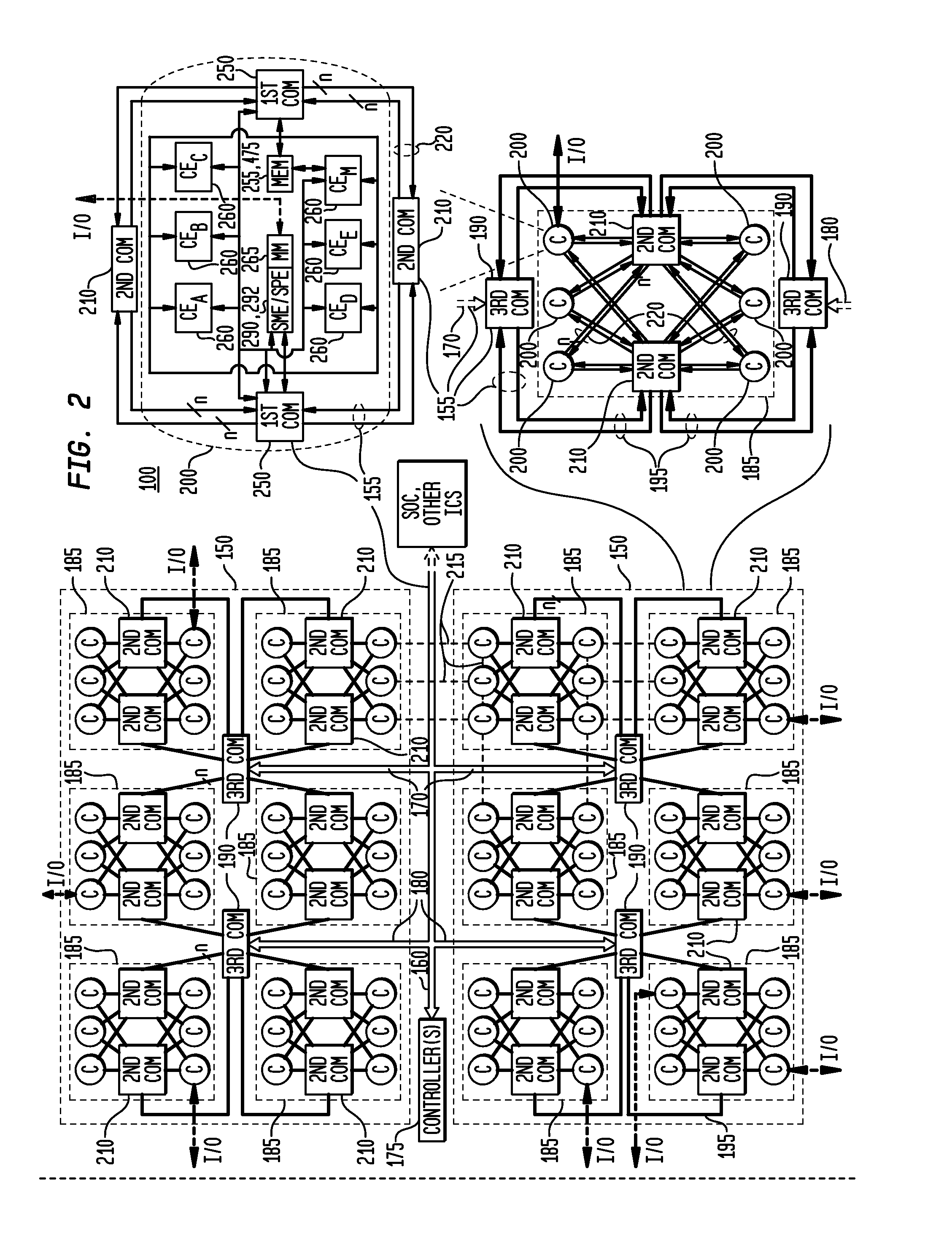 Reconfigurable integrated circuit architecture with on-chip configuration and reconfiguration