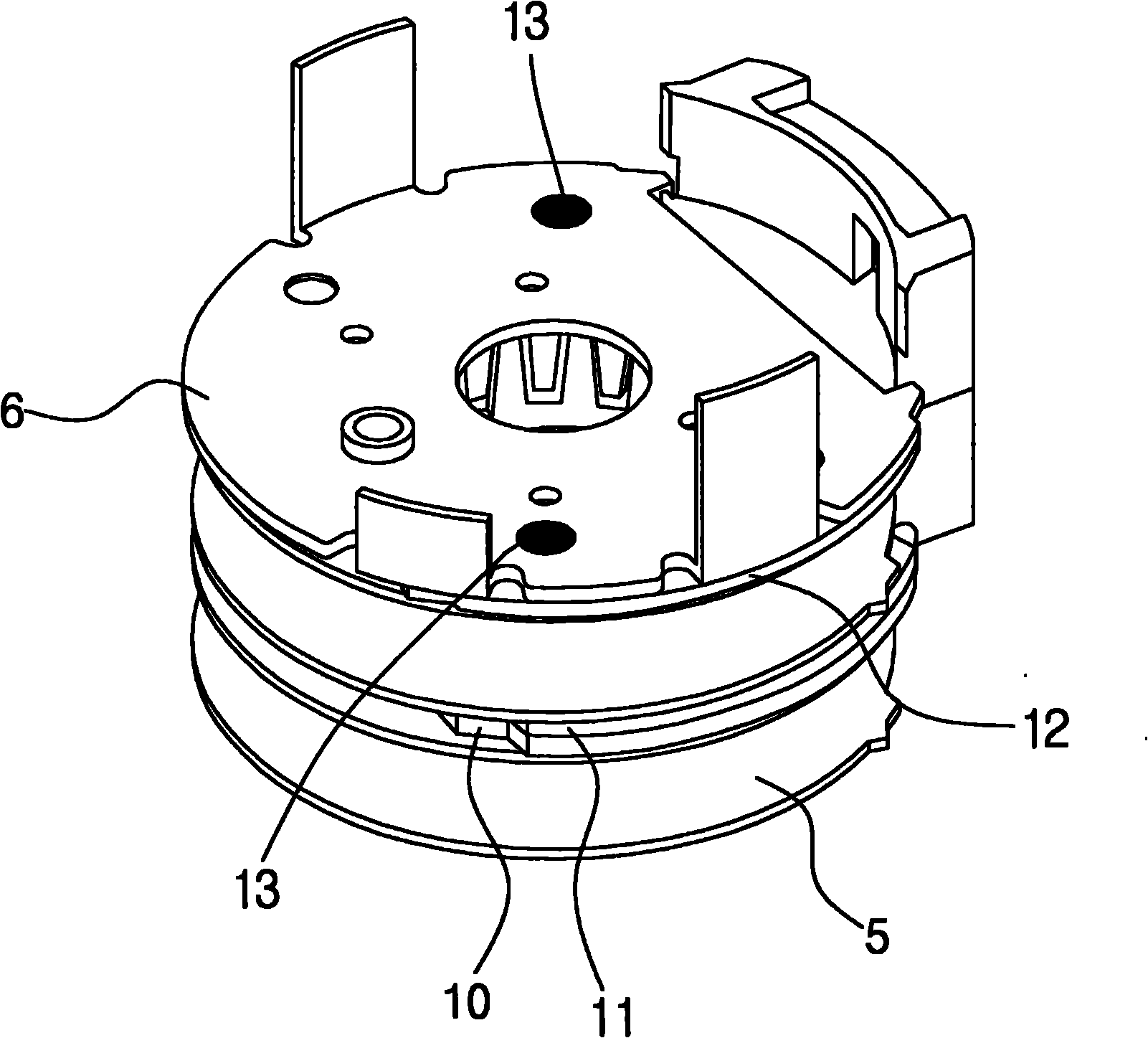 Yoke structure of stepping motor