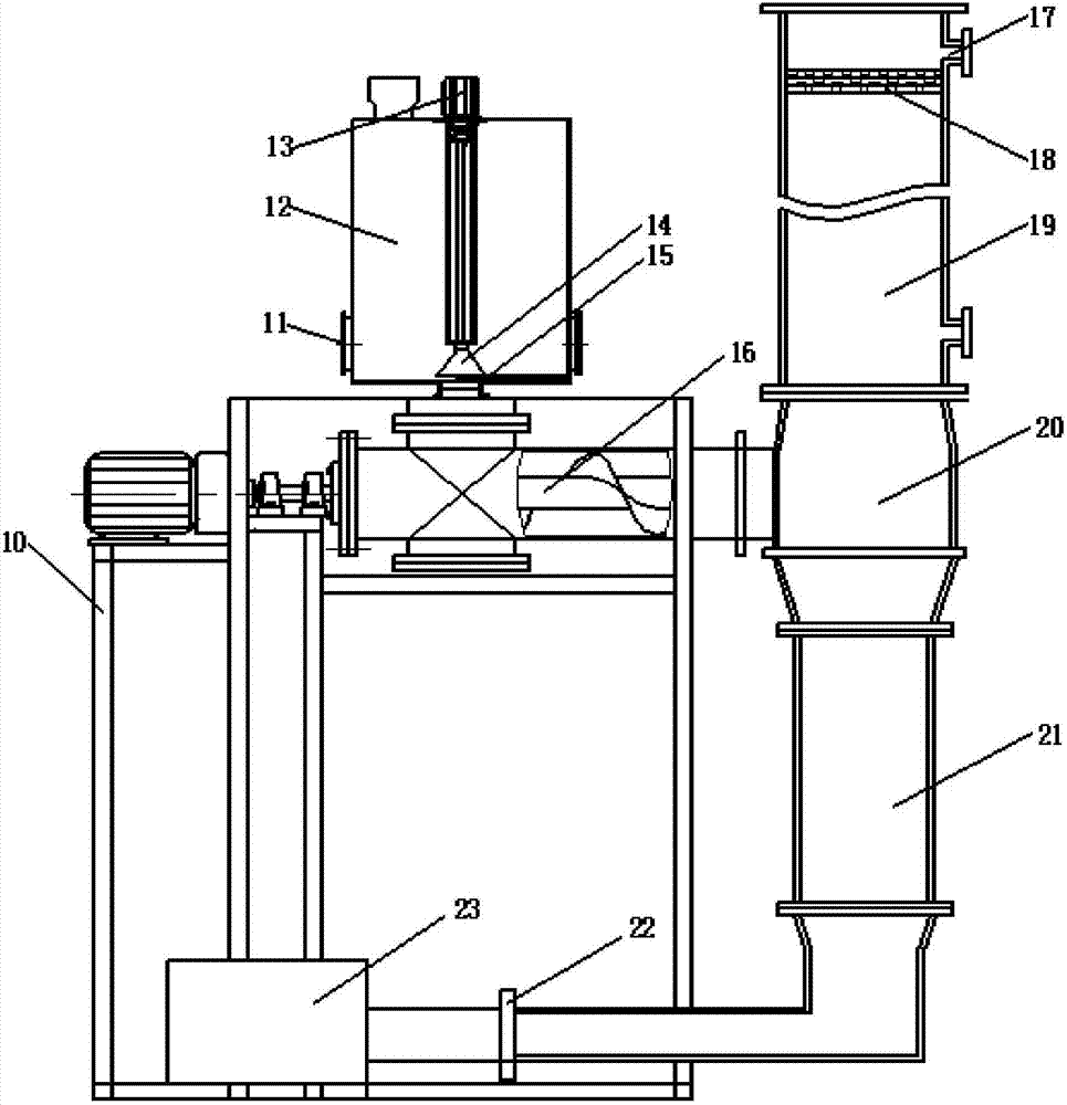 Solid heat carrier heating device for biomass pyrolysis