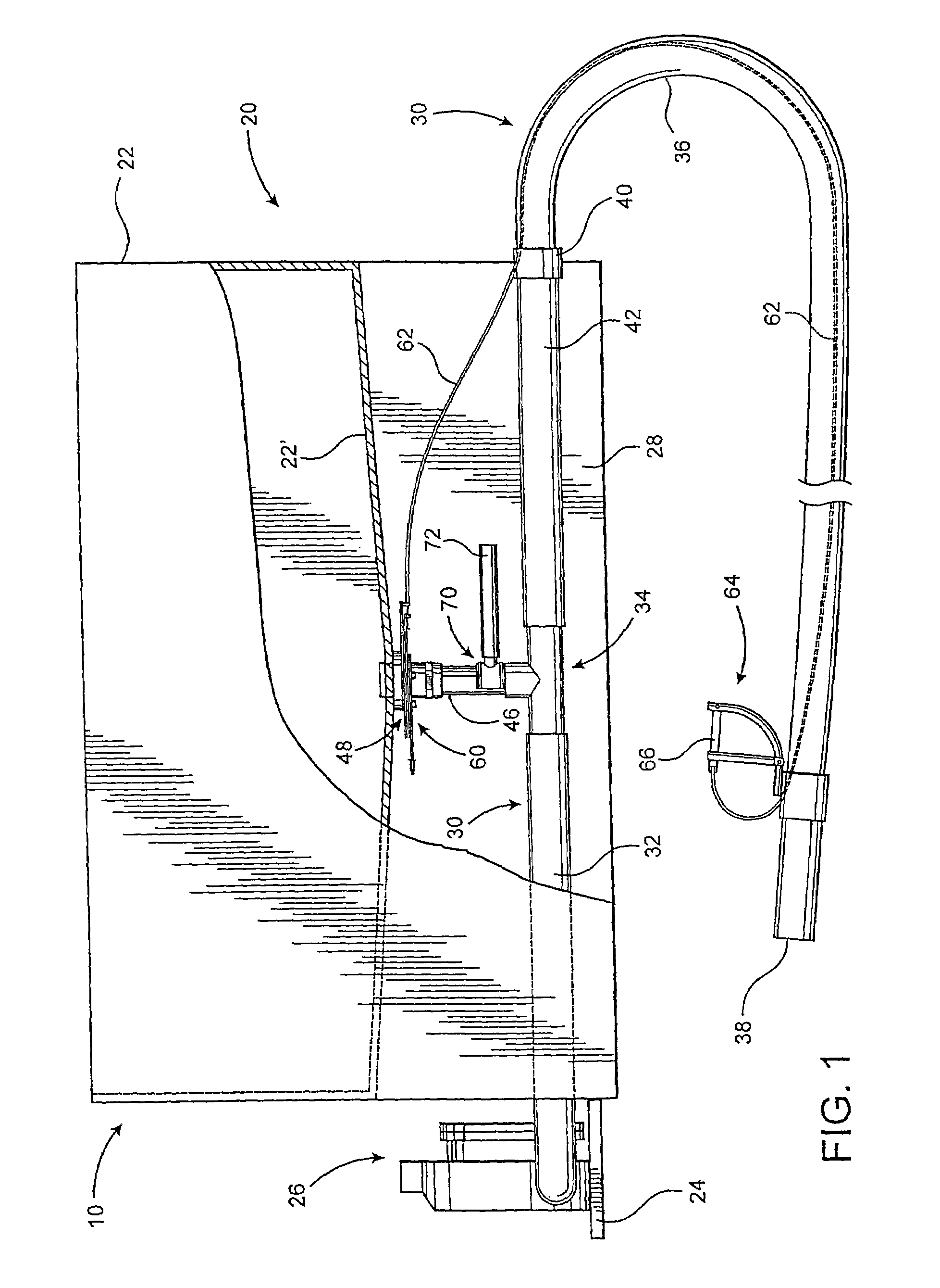 Distribution assembly for particulate material