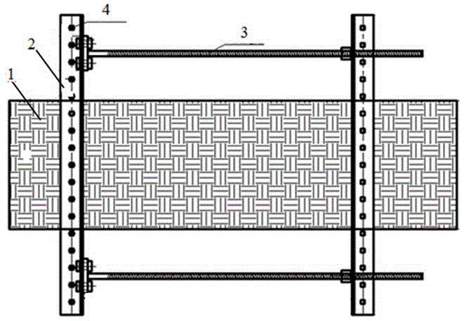 Test device and test method for detecting impermeability of waterproof membrane under tension