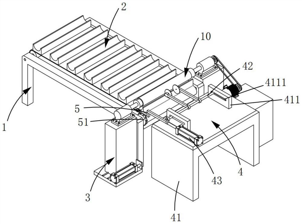 A paper tube cutting device