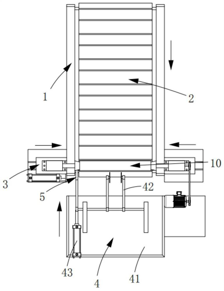 A paper tube cutting device