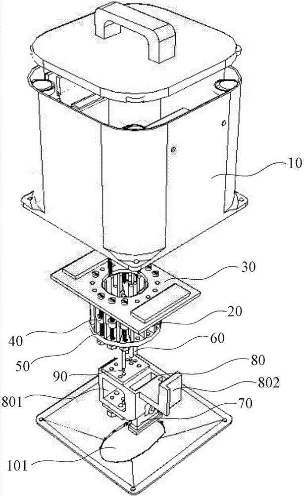 Electrode propeller suitable for information acquisition of multiple brain areas of rat