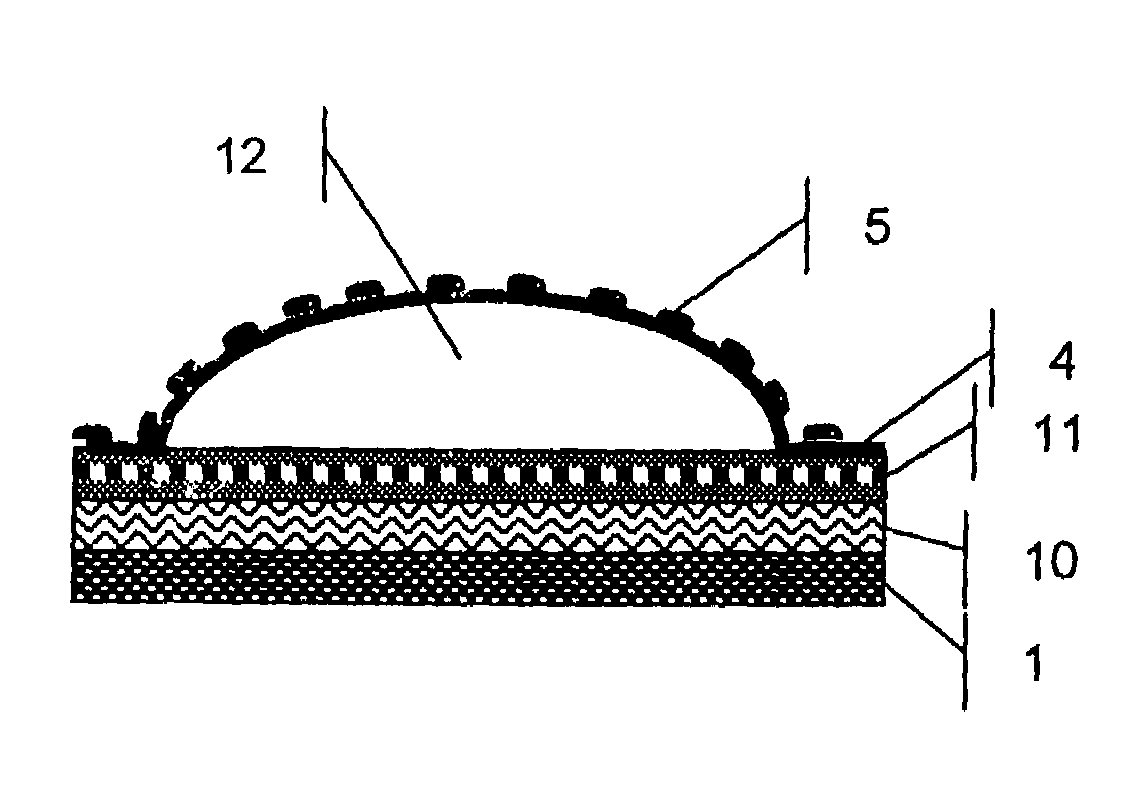 Absorbing agents and cover layer which is impermeable to active substances and which contains channel-formers or removable protective layer of a transdermal therapeutic system