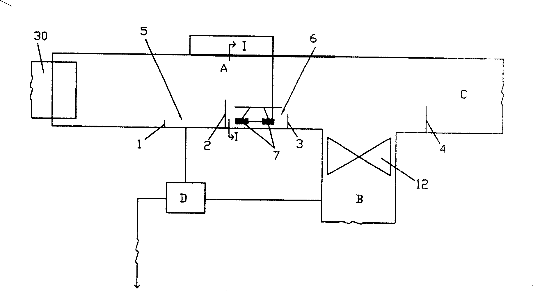 Water flow separate discharge method for urban pipeline network with river, rain and sewage mixed flow