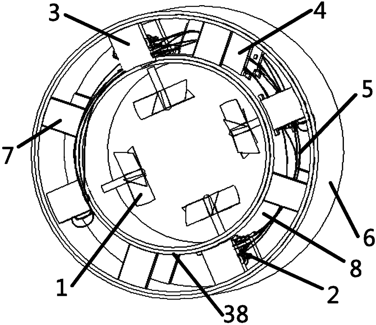 Double-layer-pipeline-type electricity generating device