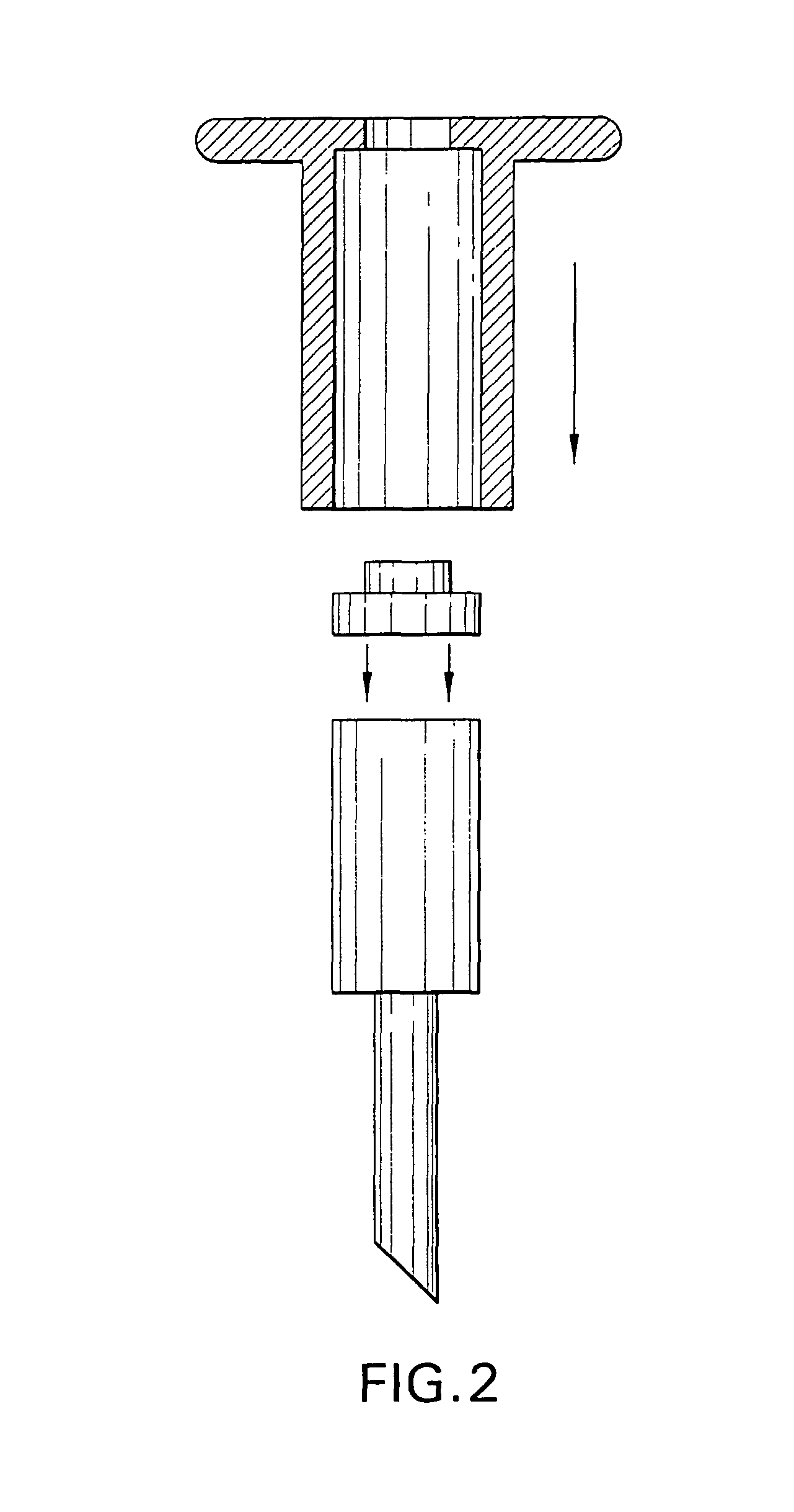 Anti-spalling combination on an impact tool with an improved holding system