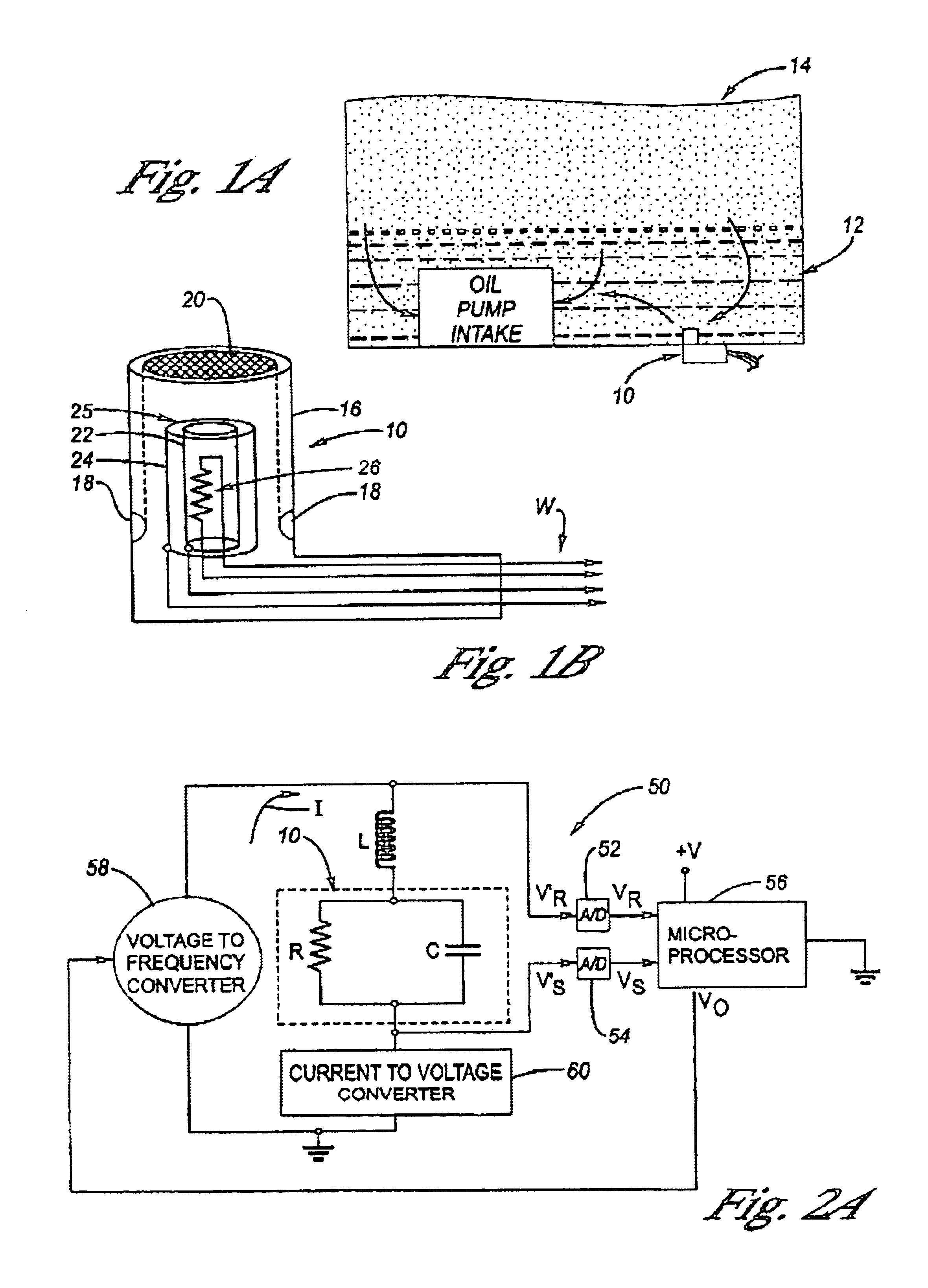 Diesel engine lubricating oil contaminant sensor method