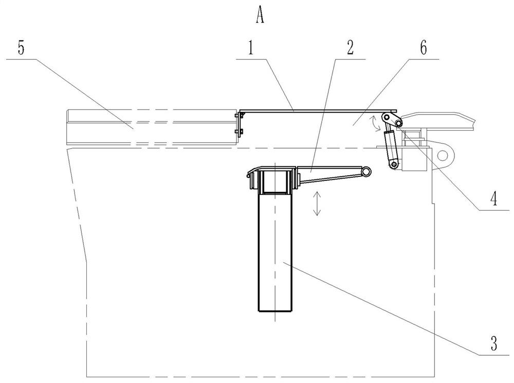 Roadway net laying auxiliary device