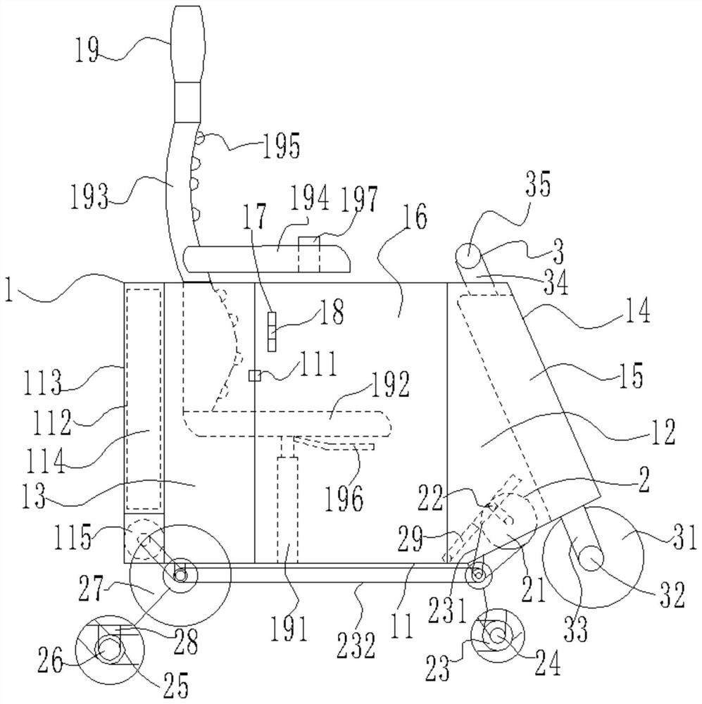 A sports vehicle for lower limb rehabilitation and walking in place of cerebral hemorrhage