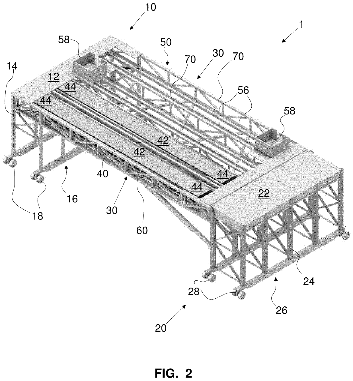 Portable, height adjustable gangway and systems and methods for accessing vehicles or vessels