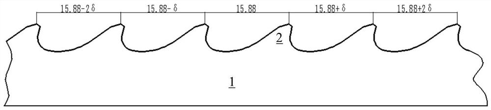 Hard alloy band saw blade for woodworking