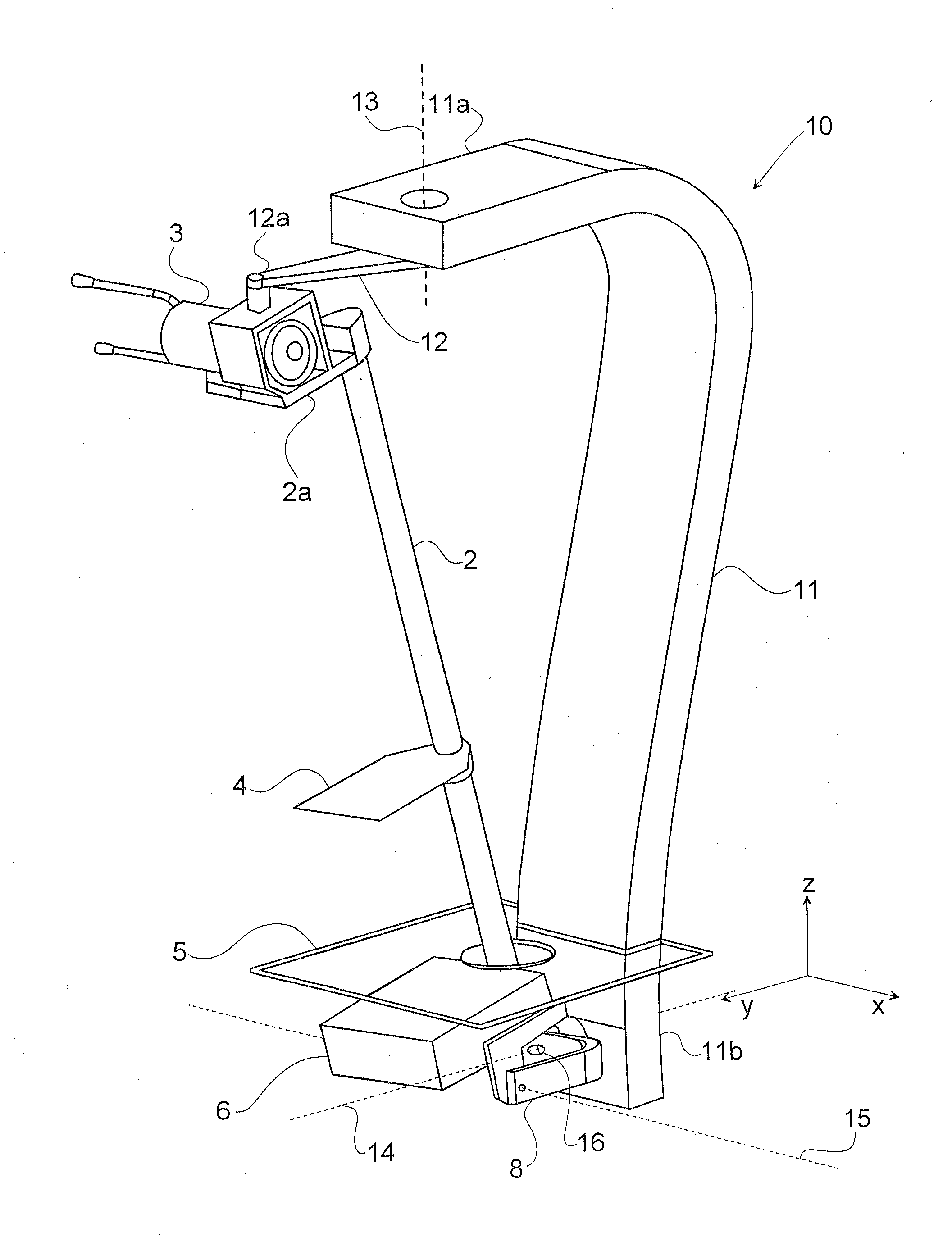 Apparatus and method for recording radiation image data of an object