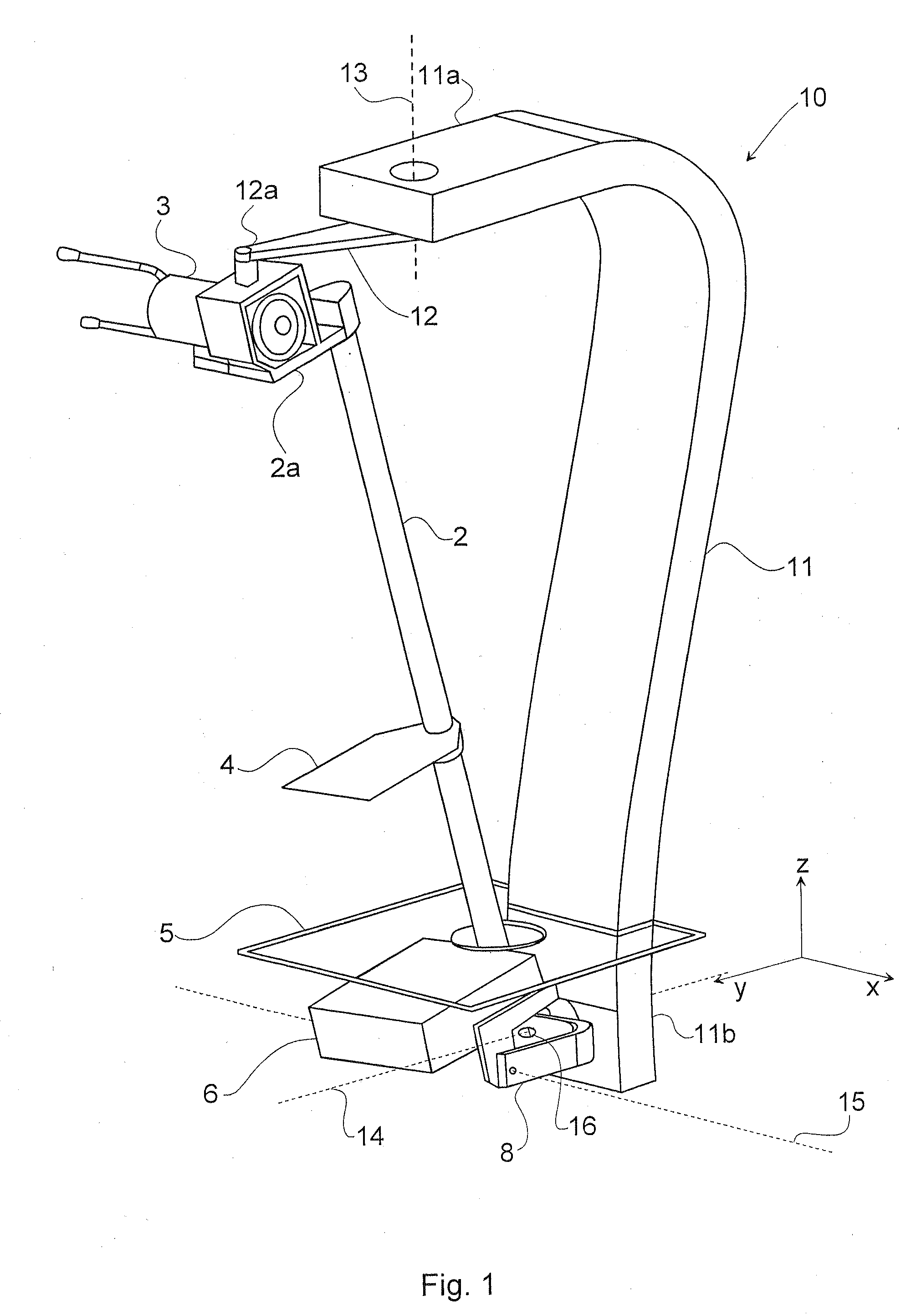 Apparatus and method for recording radiation image data of an object