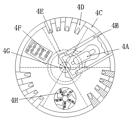 Sanitary napkin washing device with sanitary wing carding based on normal pressure sweep brake spraying