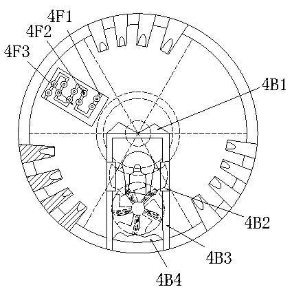 Sanitary napkin washing device with sanitary wing carding based on normal pressure sweep brake spraying