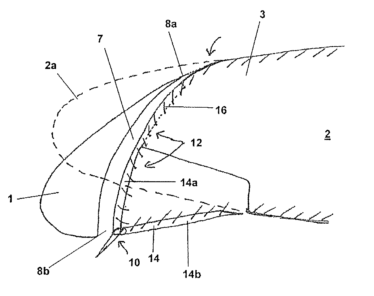 Leading edge device for an aircraft