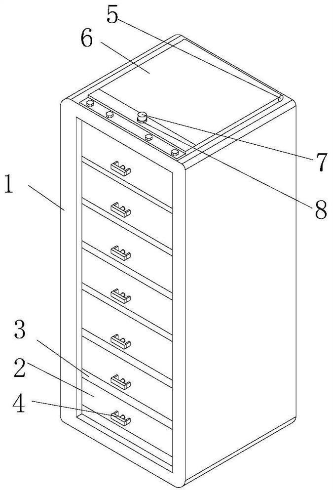 Electric power low-voltage draw-out type switch cabinet with turnover top cover