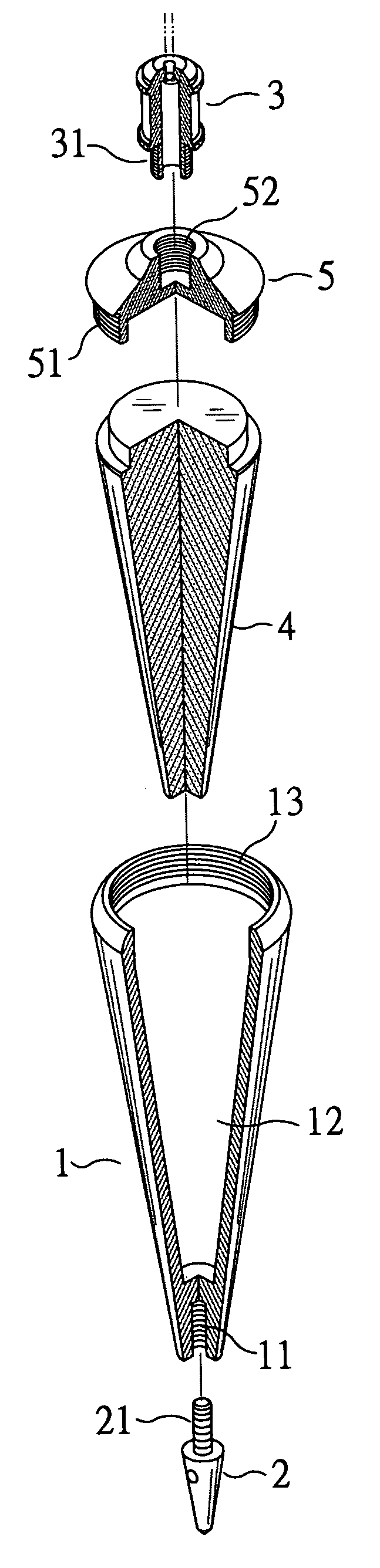 Construction-use plumb bob structure