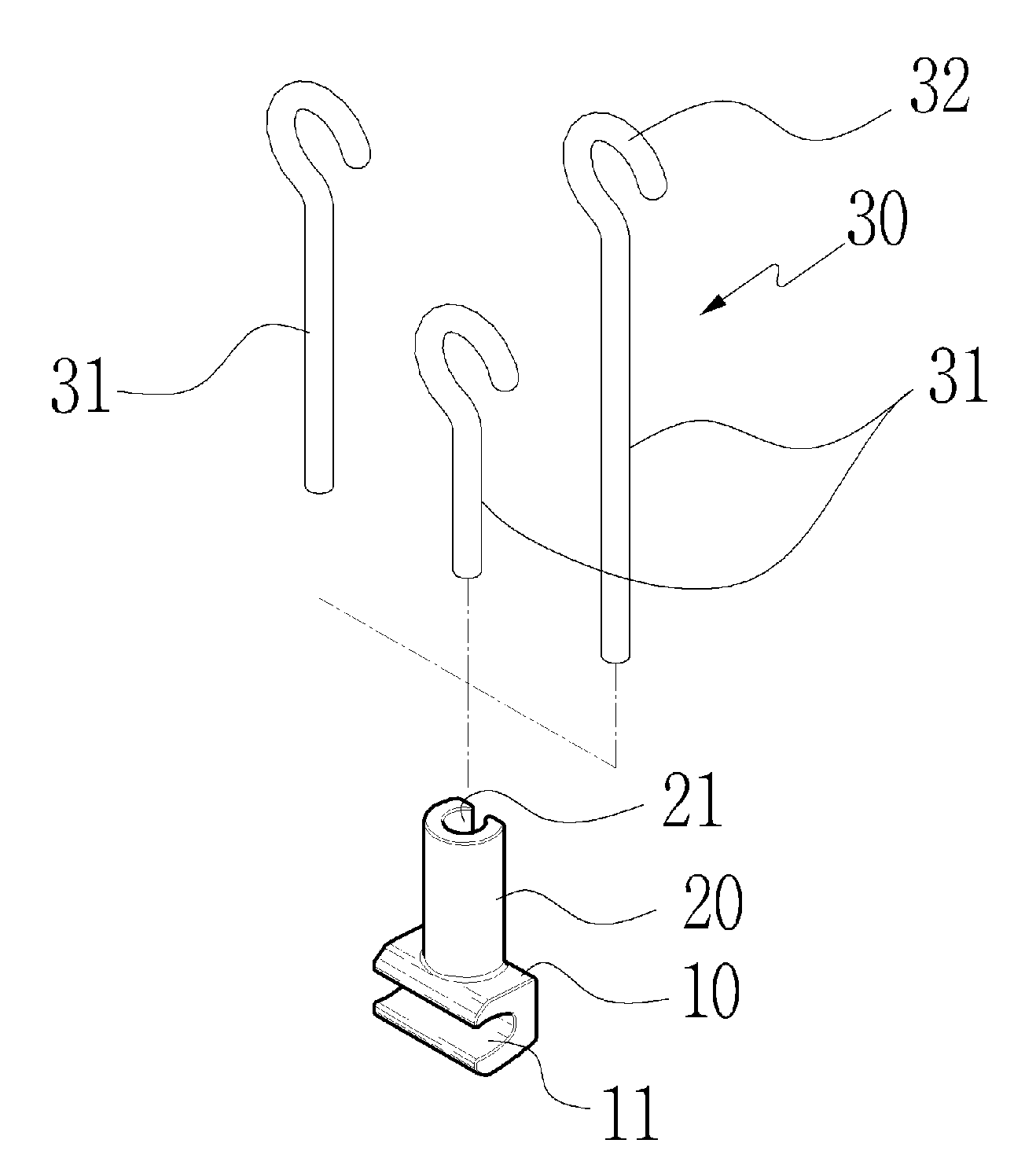 Connection device for surgical operation of straightening irregular teeth